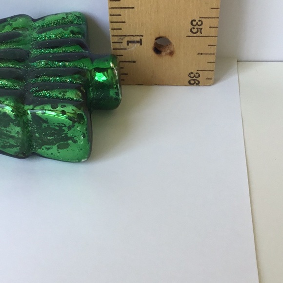 Glass 5” Christmas Tree Ornament Heavy Glass - Picture 8 of 11